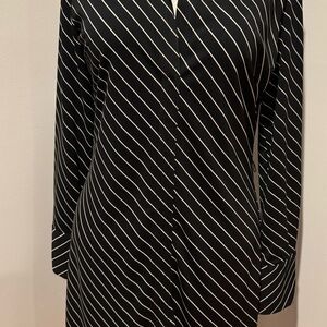 Express Black and White Pinstripe Drews